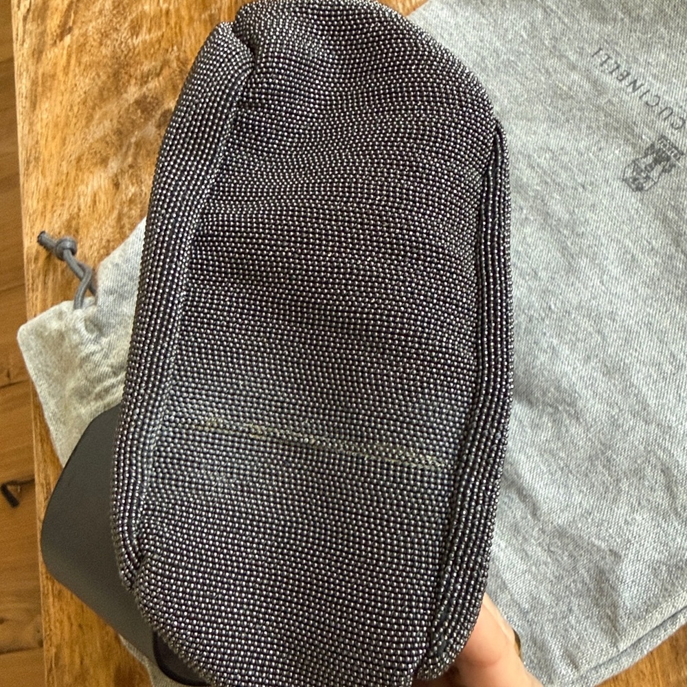Brunello Cucinelli Dark Gray full signature monili detail crossbody bag - Picture 13 of 14